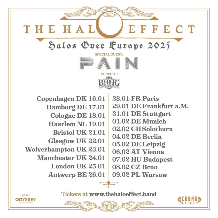 THE HALO EFFEKT TOUR DATEN